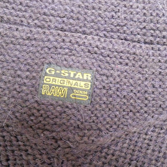 G-STAR RAW Mono Poncho KNIT S/LESS Womens X SMALL Loose Jacket, Navy - Picture 5 of 12